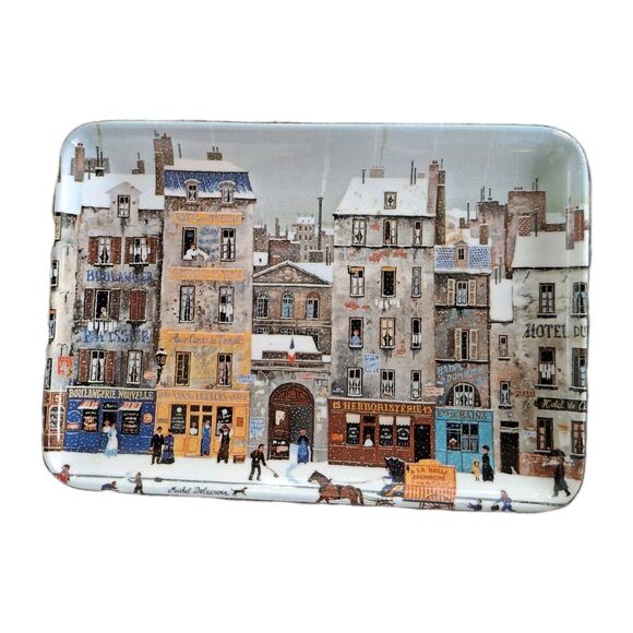 3 Souvenir Paris France French  Melamine Individual Trays Trivets Import Inc EUC - Picture 2 of 4